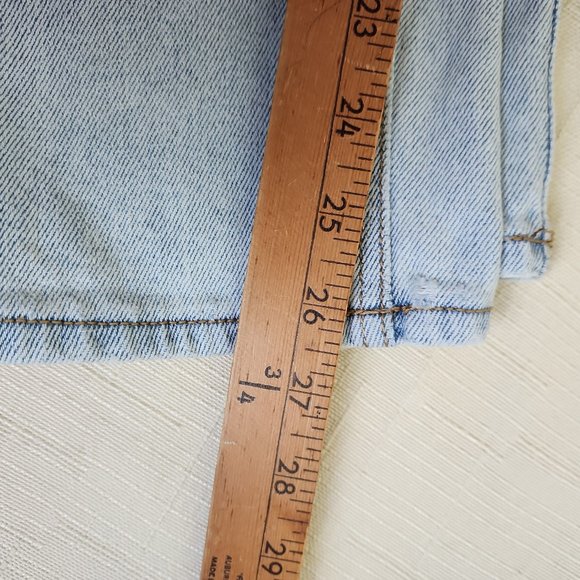 So Good for Life Junior Light Blue Straight Leg Jeans w/Waist Detail, Size 7/28W - Picture 10 of 14